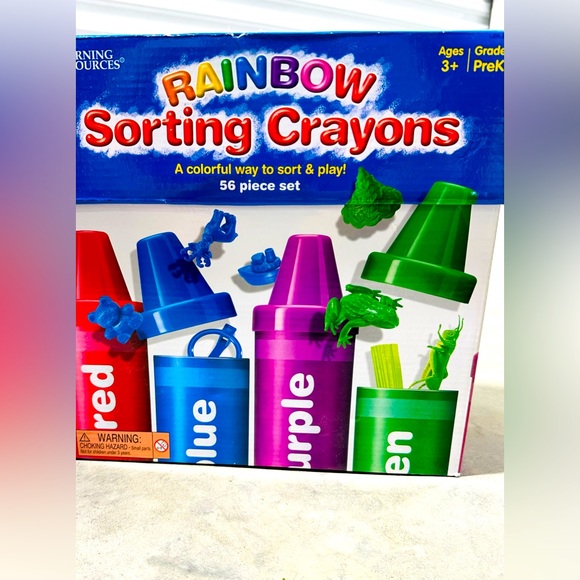 Learning Resources Rainbow Sorting Crayons Early Color Recognition & Sorting - Picture 2 of 7